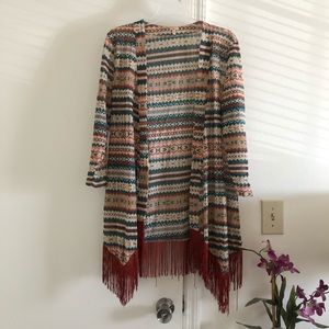 Southwestern inspired shawl/cardigan 🌵
